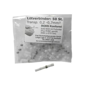 Bolsa de 50 unidades de racor FASI para cable de luz transparente Store Sale