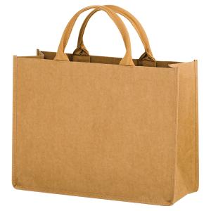Wholesale HURRICANE - WASHABLE KRAFT PAPER TOTE BAG WITH CONTOURED HANDLE - WB16612 Low Pice Fee Shipping Online