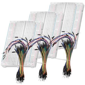 Breadboard Kit - 3 x 65Stk. Jumper Wire Kabel M2M und 3 x Mini Breadboard 400 Pins kompatibel mit Arduino und Raspberry Pi Sale Finishline
