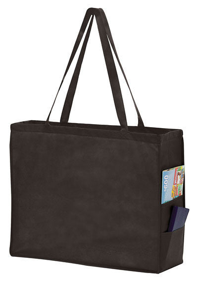 Wholesale Non Woven Over-the-Shoulder Tote Bag with Side Pockets - Y2KP20616 Clearance Pices