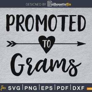 Promoted To Grams SVG PNG Cutting printable file Limited Edition Online