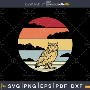 Owl Retro vintage Style digital cut svg png printable cutting files New Styles Cheap Pice