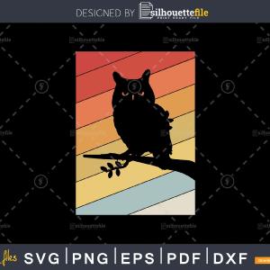Owl Retro Style craft cut svg png digital cutting print-ready file Cheap Eastbay