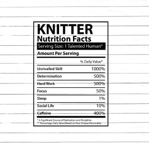 Knitter Nutritional Facts Svg Png Cut Files Outlet Free Shipping Authentic