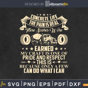 Concrete Life Svg Digital Cut File Free Shipping Low Cost