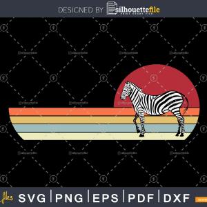 Zebra Retro vintage Style cricut cut svg png dxf cutting files Sale 100% Guaranteed