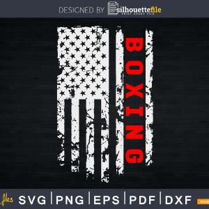 USA Flag Boxing svg cricut cutting printable cut files Discount 2025 New