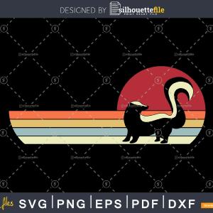 Skunk Retro vintage Style cricut cut svg png dxf cutting files 2025 New For Sale