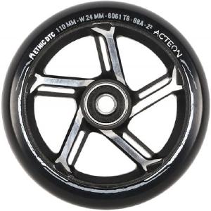 Ethic DTC Acteon 110mm Stunt Scooter Wheel - Black / Raw Silver Very Cheap