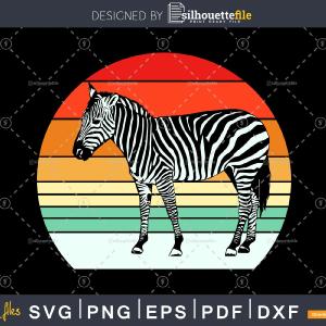 Zebra Retro vintage Style cut svg png design cutting files Outlet For Nice