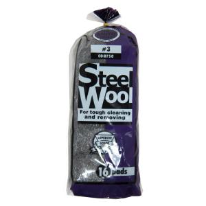 H.B Smith Tools #3 Coarse Steel Wool, 16 Pads Free Shipping Inexpensive