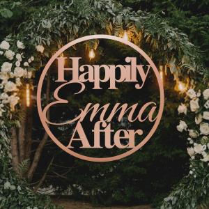 Custom Name Acrylic Round Hoop Sign Free Shipping Marketable