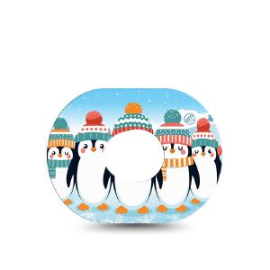 Dexcom G7 ExpressionMed tapes: Penguins in row Pictures Online