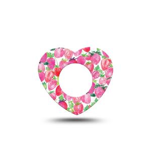 Freestyle Libre 1 & 2 ExpressionMed tapes: Strawberry crush heart Outlet Shop Offer