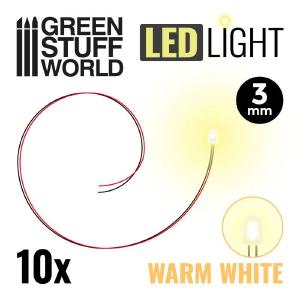 Warm White LED Lights - 3mm (Green Stuff World) Best Place Sale Online