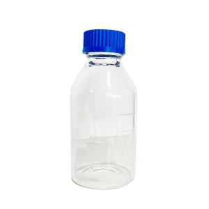 500mL GL45 Clear Laboratory Glass Tubing Bottle 3.3 Borosilicate. Blue PP Closed Screw Cap. 1 set/pk. Cheap Hot Sale