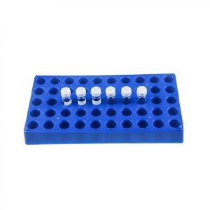 PP Vial Rack 50 Positions for 2mL Vials Blue Color. 1pc/pk. Websites Online