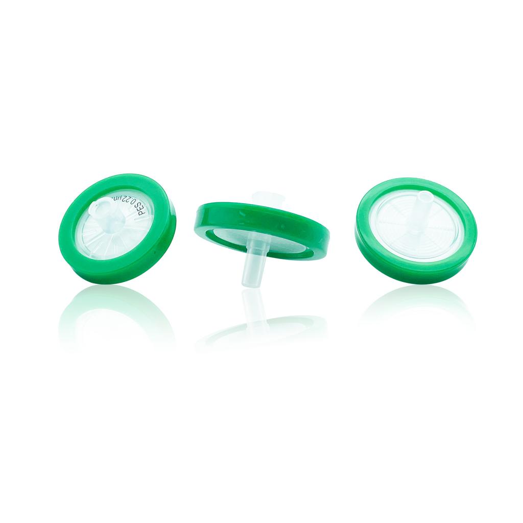Syringe Filter, Double layers, PES, Dia. 25mm, Pore 0.22μm, 100pcs/pk Clearance Exclusive