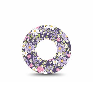 Freestyle Libre 1 & 2 ExpressionMed tapes: Purple and pink flowers Best Seller For Sale