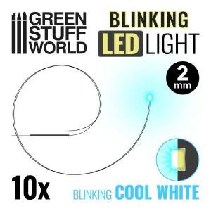 BLINKING LEDs - COOL WHITE - 2mm (Green Stuff World) Cheap Genuine