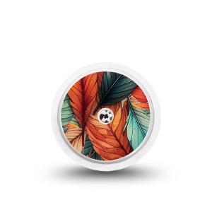 ExpressionMed Freestyle Libre 1 & 2 sensor sticker: Fall leaf feathers Free Shipping New Styles