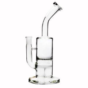 Bent Neck Showerhead Bubbler glass water pipe bong rig HONEYCOMB PERCOLATOR In China Sale Online