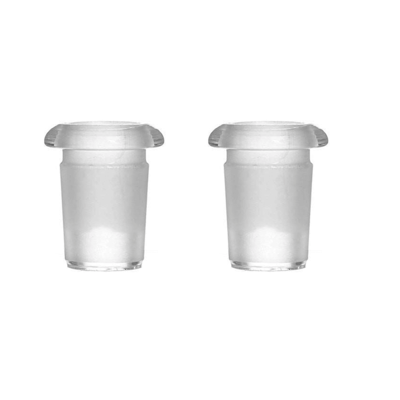 2PCS 14MM FEMALE TO 10MM MALE Glass Adapter Low Profile Reducer For Dynavap M & 10mm Vaporizers Clearance For Nice