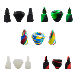 3PC/Pack Silicone Universal Cleaning Plugs Caps Stopper Kit for water pipe glass bong dab rig Discount Popular