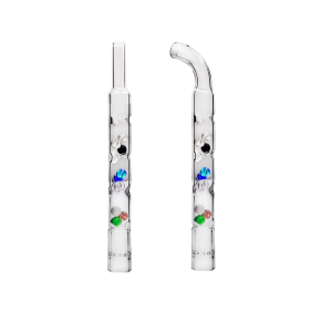 3D cooling glass tube stem long beaded beads Stem for Tinymight 1 2 Clearance Best Pices