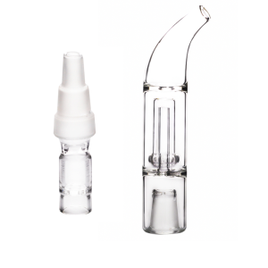 10mm 14mm 18mm Water Pipe Bong Glass Adapter with Thick 14mm Female Hubble Bubbler Glass For Arizer solo 3 Solo 2 Air Max AIr 2 Browse