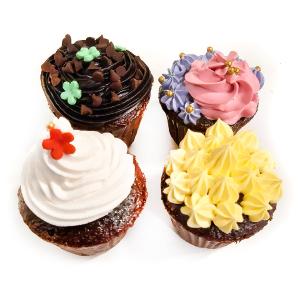 Assorted Cream Cupcakes - 4 PCS. BOX Clearance Wide Range Of