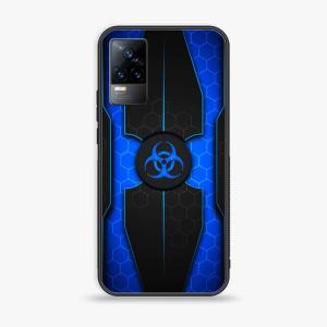 Vivo Y73 2021 - Biohazard Sign Series - Premium Printed Glass soft Bumper shock Proof Case Visit New