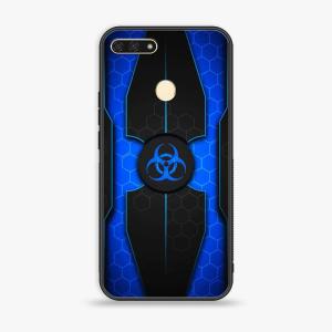 Honor 7A - Biohazard Sign Series - Premium Printed Glass soft Bumper shock Proof Case Discount Shop Offer