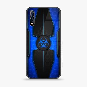 Vivo S1- Biohazard Sign Series - Premium Printed Glass soft Bumper shock Proof Case With Credit Card Cheap Online