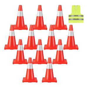 Goplus 12 Pack PVC Traffic Cones Finishline Sale Online