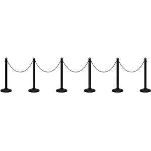 6pcs Plastic Stanchion Set, Safety Stanchion Barrier Posts Queue Line Pole For Sale Cheap Pice From China
