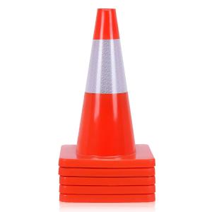 5PCS Traffic Cones, 18" PVC Safety Road Parking Cones Driving Construction Cones Free Shipping View