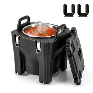 Goplus Portable Insulated Food Carrier, 32 QT Stackable Food Warmer with Stainless Steel Barrel Cheap New Arrival