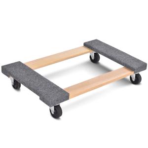Moving Dolly Heavy Duty Wood Furniture Dllies Movers Carrier (30"x18" with Carpet End) Outlet Hot Sale