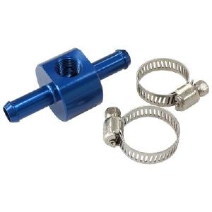 AeroFlow=Inline 3/8" Barb Adapter with 1/8" Port Blue Finish Free Shipping Release Dates