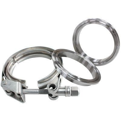 AeroFlow=2-3/4" (70mm) V-Band Clamp Kit with Stainless Steel Weld Flanges Kit Genuine Cheap Pice