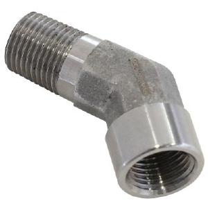 AeroFlow=45° Female 1/8" NPT to Male 1/8" NPT Elbow Stainless Steel Cheap Sale 2025