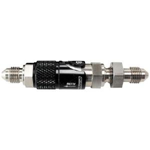 AeroFlow=Titanium Quick Release Bulkhead Fitting -3 EPDM Seal Black Finish Outlet Explore