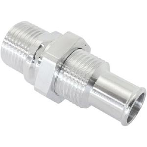 AeroFlow=#10 Air Conditioning To 5/8" Barb Bulkhead Insert Polished Finish View