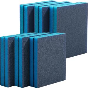 Bates- Sanding Sponge, 12 Pack, 3.9”x4.7”, 80/100/120/180 Grit, Sanding Block Discount Best Sale