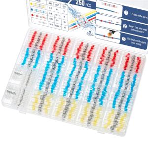 Bates- Solder Seal Wire Connectors, 250 pcs, Solder Connectors with Heat Shrink Butt Connectors Buy Cheap Very Cheap