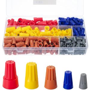 Bates- Wire Connectors, Assorted Size, 350 Pcs, Electrical Connectors, Wire Splice Connectors Cheap Sale Countdown Package