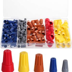 Bates- Wire Nuts, Wire Nuts Assortment,150 pcs, Electrical Wire Connectors, Wire Nut Cheap Outlet Locations