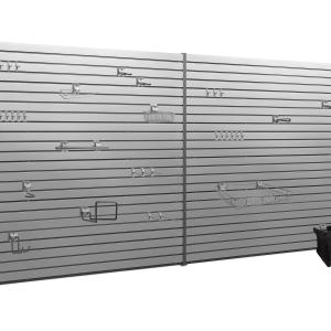 80 SQ. FT. PVC Slatwall with 40-Piece Accessory Kit Quality Free Shipping