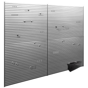 160 SQ. FT. PVC Slatwall with 40-Piece Accessory Kit with Locking Mechanism Sale Geniue Stockist